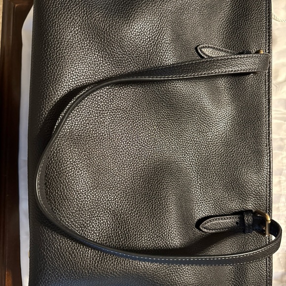 Coach Black Pebble Leather Taylor Tote Retail $325 CC395 Women’s Shoulder Purse - Picture 6 of 16